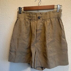 madewell women’s shorts olive green xs